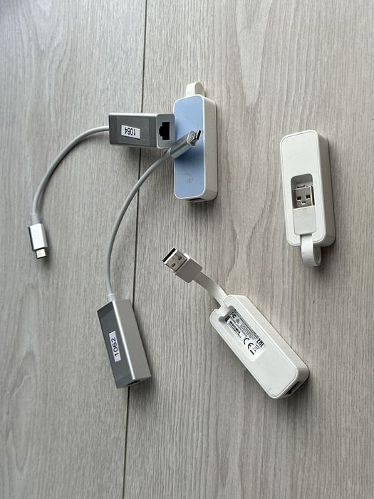 кабелі та адаптери (USB-C, HDMI, LAN, Micro-USB)