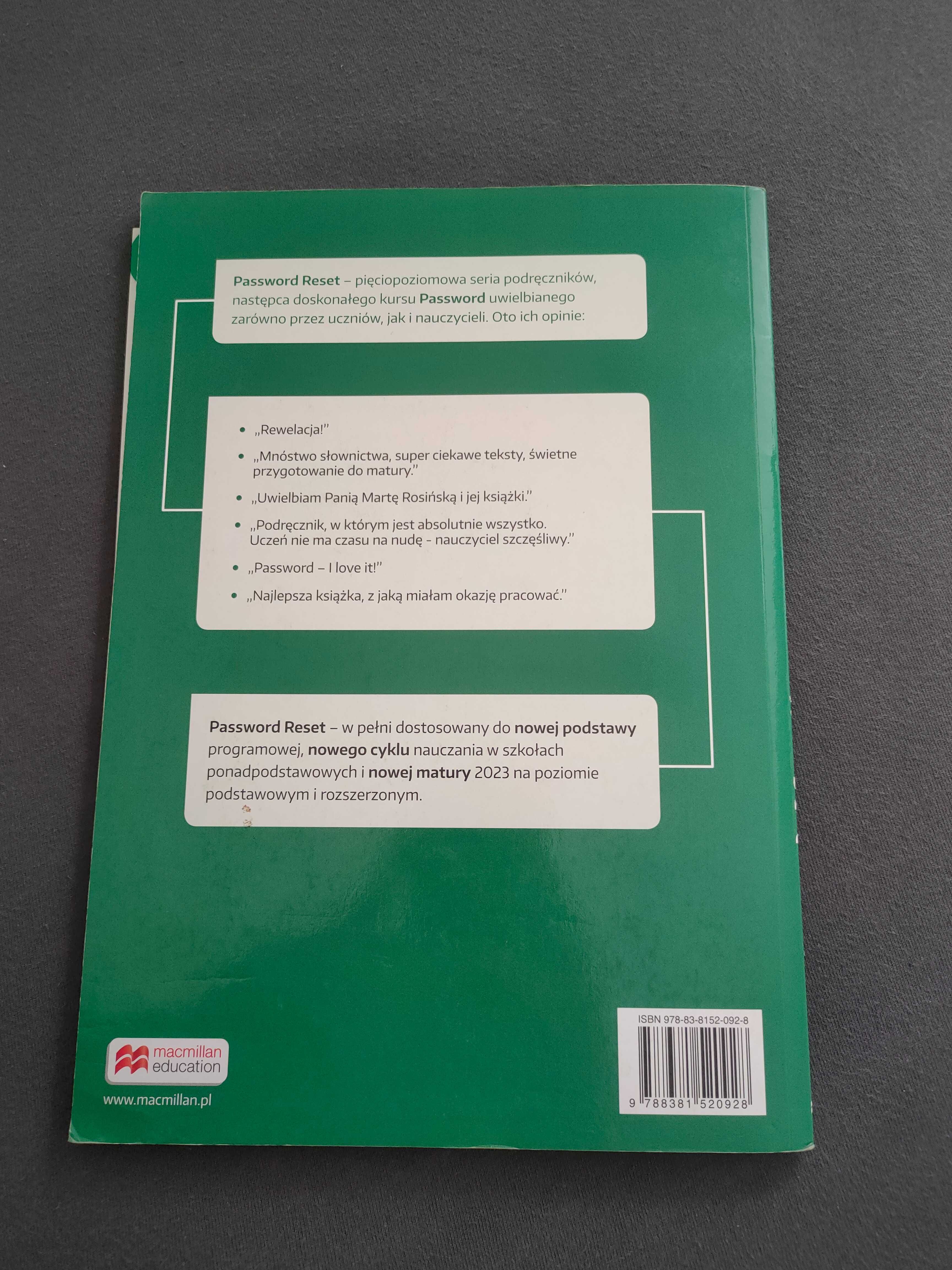 Password Reset B1+ podręcznik + kompendium gramatyczne z ćwiczeniami