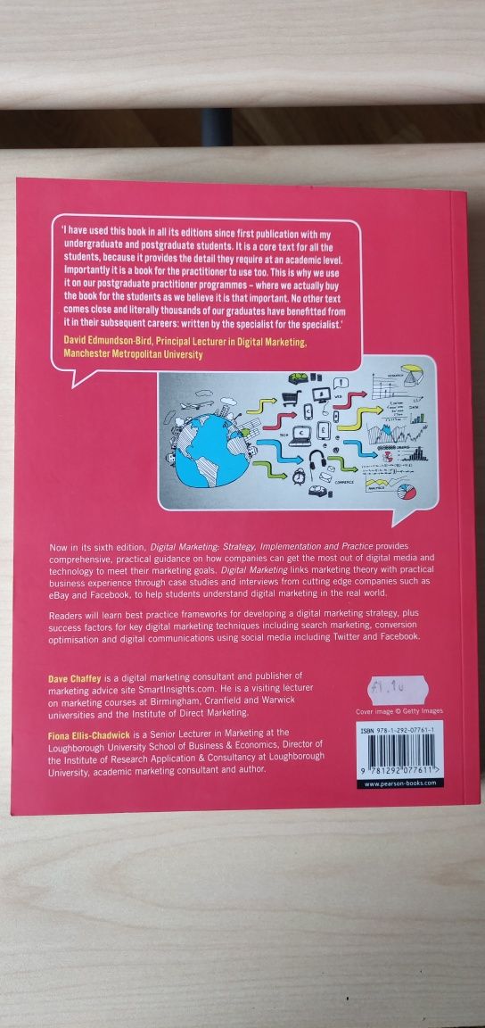 Digital marketing, 6th edition by Dave Chaffey - paper book, книга