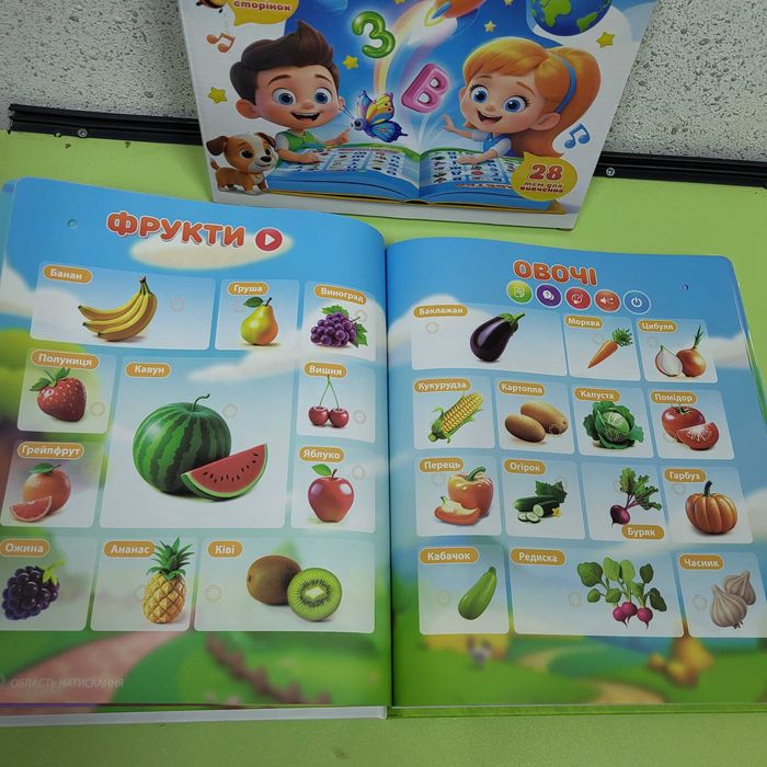 Віммельбух інтерактичний розвомляюча електрона книга від акумулятора