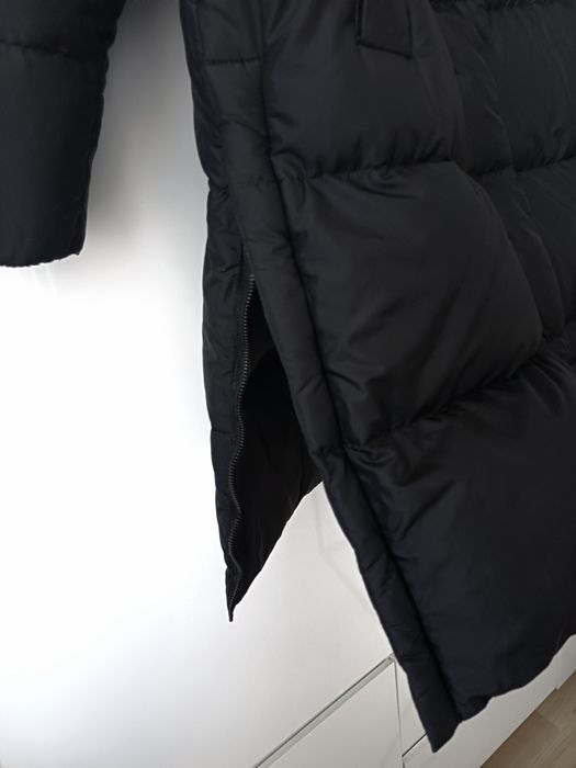 Massimo Dutti puchowy płaszcz puch pierze naturalne wypełnienie kurtka