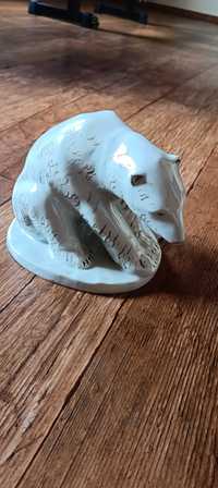 Porcelana BOGUCICE figurka niedźwiedź polarny