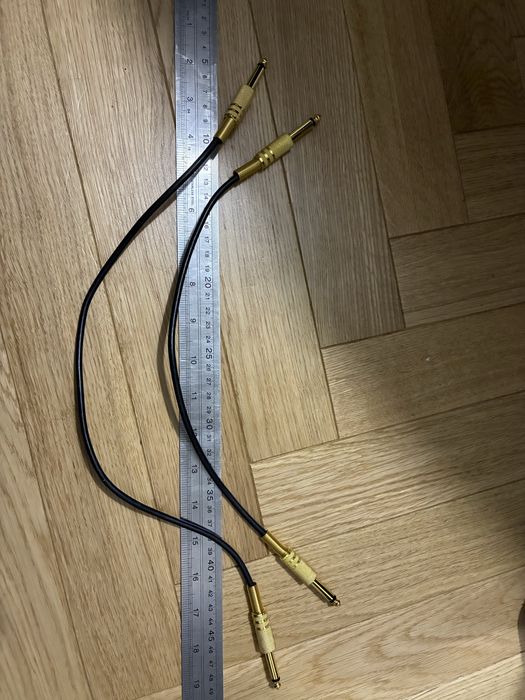 Patch kable mono 1/4 cali 2szt - 33 i 43cm