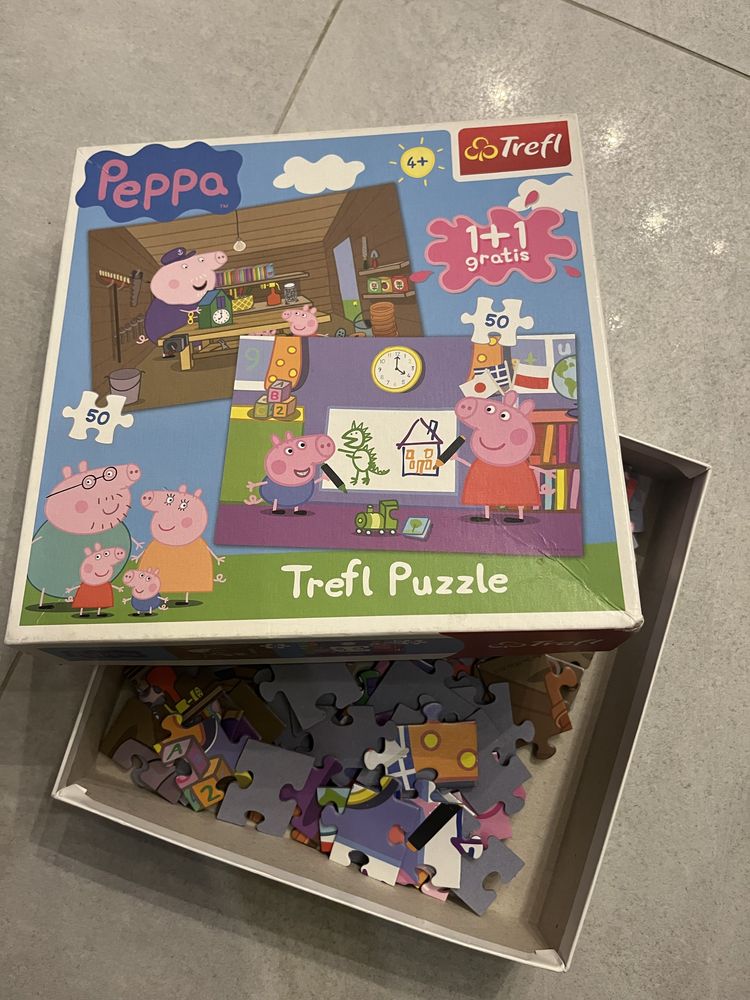 Zestaw puzzli 2w1 Świnka Peppa Trefl wiek 4 +