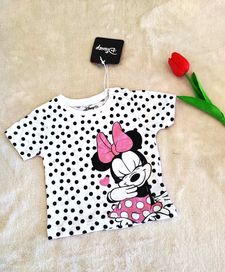 Nowa koszulka dziecięca dziewczęca niemowlęca 62 myszka Minnie sinsay
