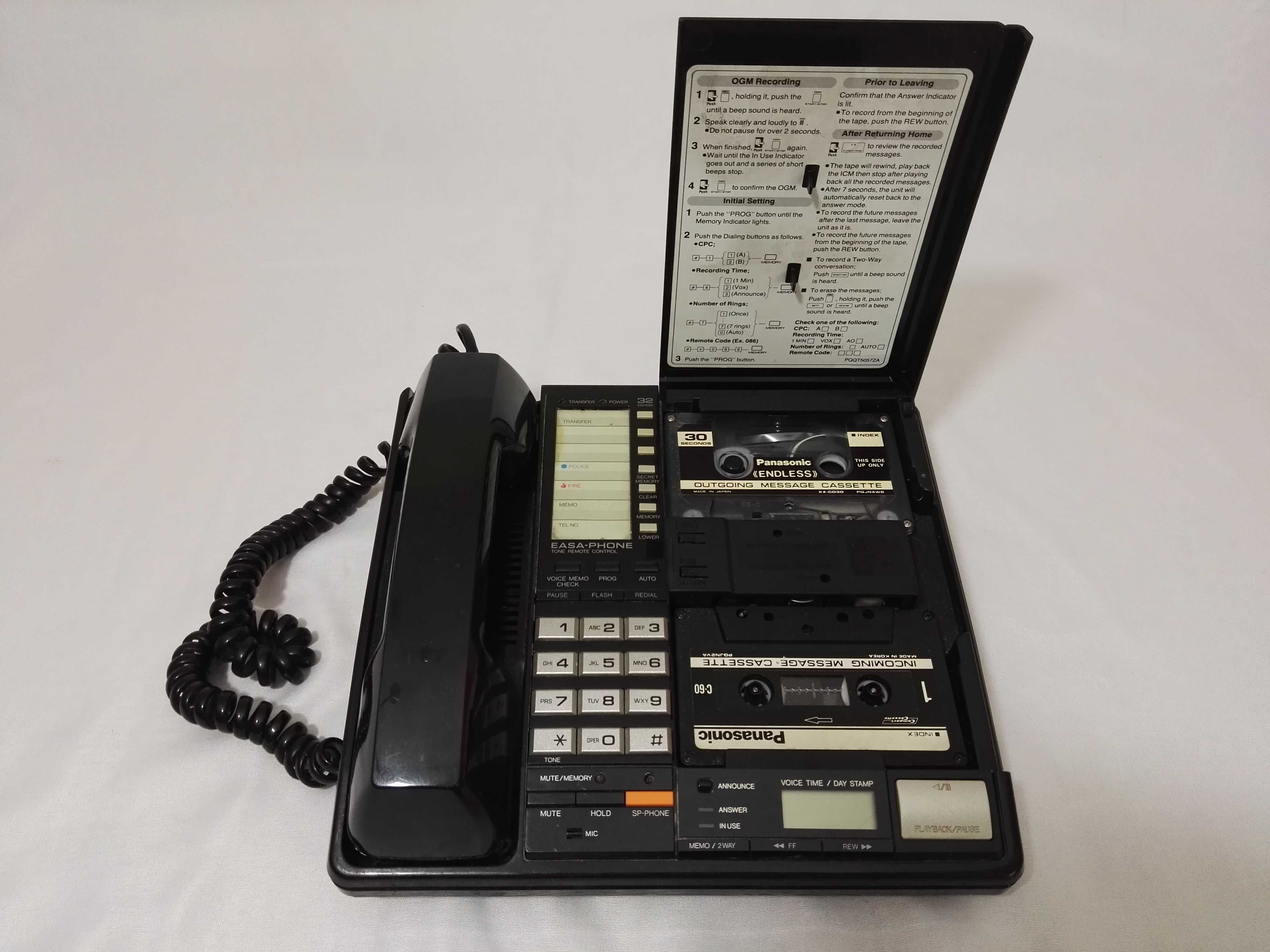 PANASONIC KX-T2432 automatyczna sekretarka telefon stacjonarny 80 PRL