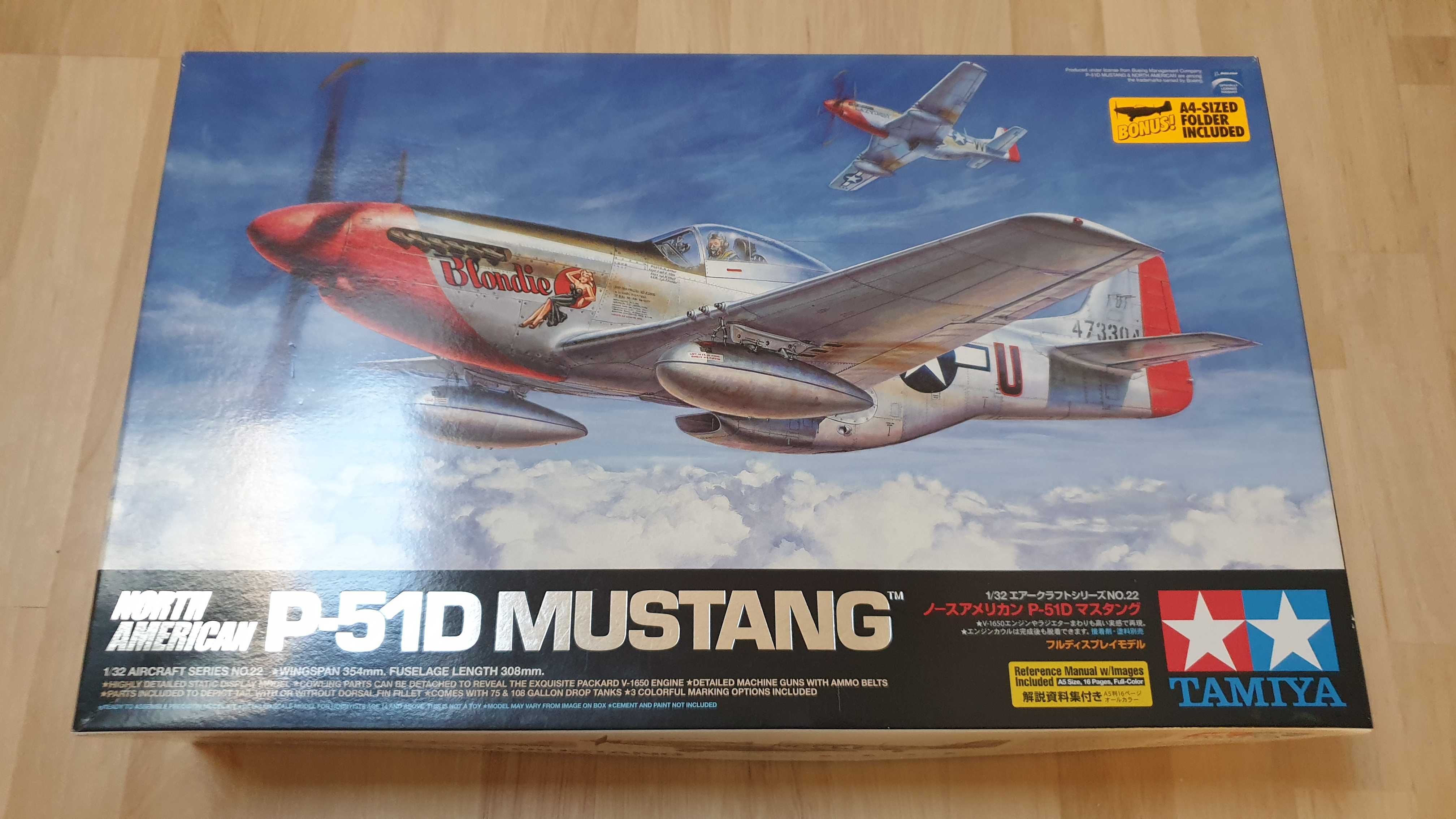 Tamiya 60322 P-51D Mustang 1:32 + HGW Models 232028 P-51D/K