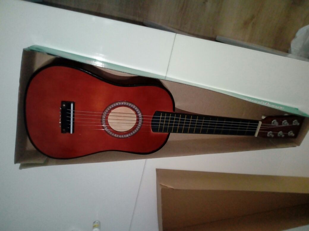 Gitara klasyczna akustyczna dla dzieci drewno 6 strun nowa klasyk