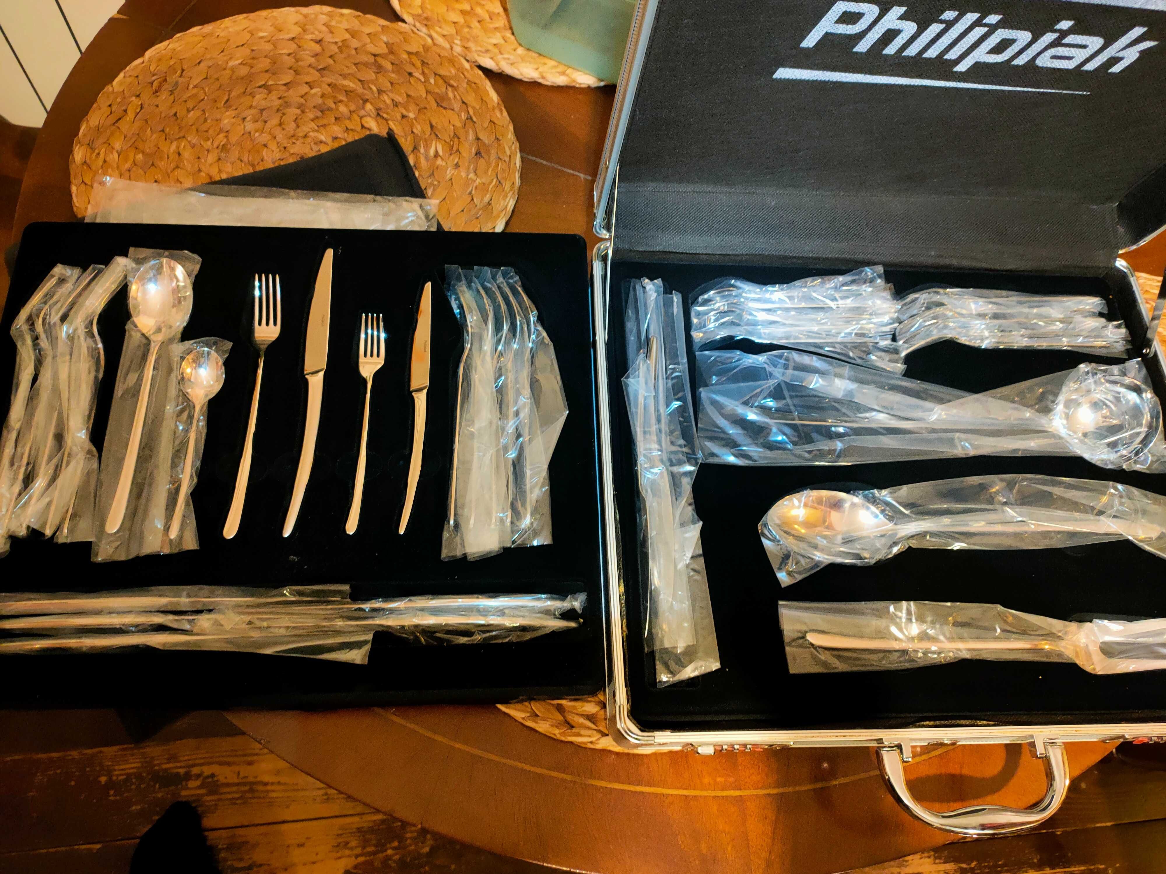Zestaw sztućców PHILIPIAK MILANO 39 elementów w walizeczce, 6 osób