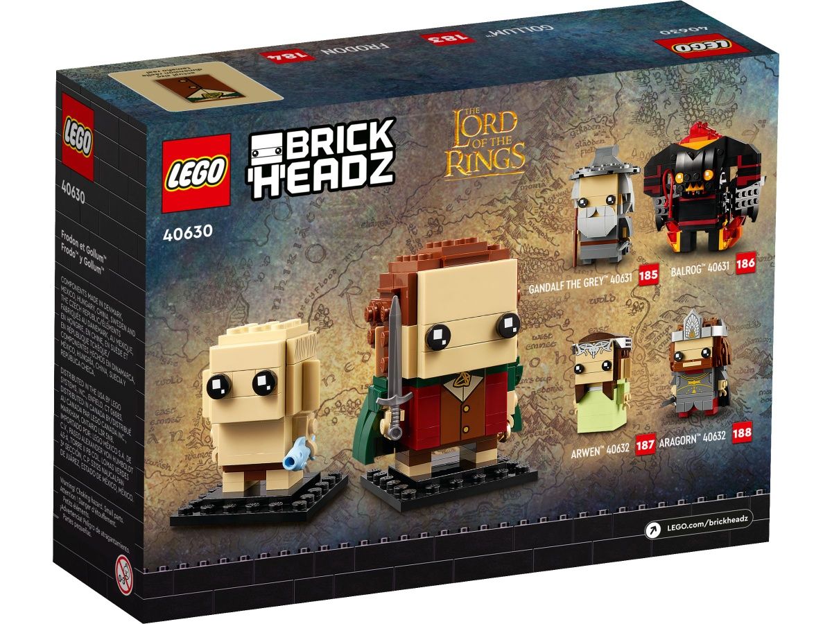 Lego BrickHeadz 40630 Frodo i Gollum Władca Pierścieni