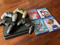 Sony PlayStation 4 (1 TB), pady oraz gry: FIFA 19/20/21/22