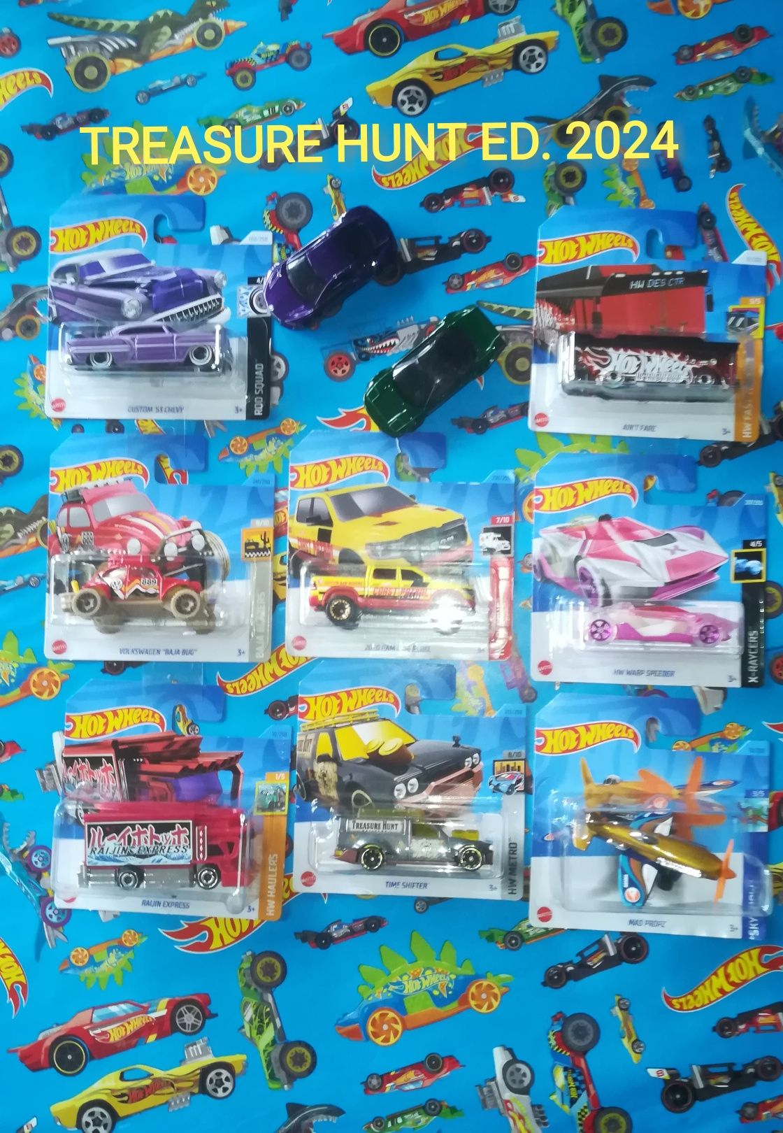 Hot Wheels Treasure Hunt 2024 e diversos