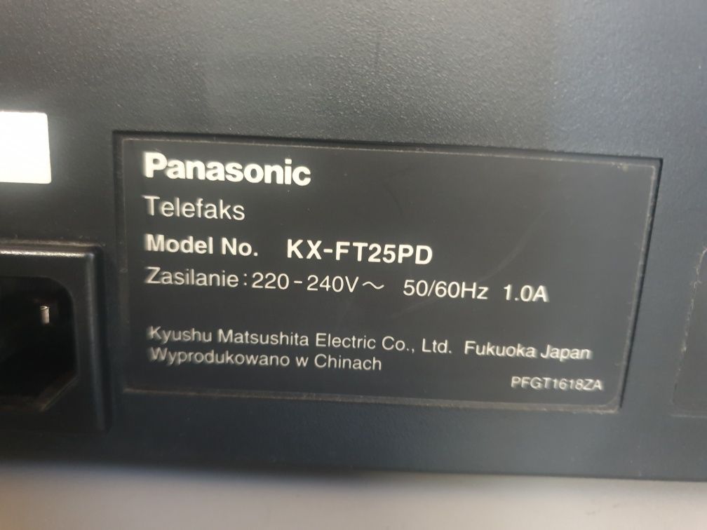 Telefon Fax Panasonic KX-FT25