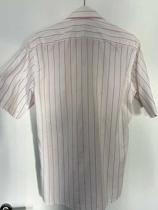 Camisa Manga Curta Riscas Algodão