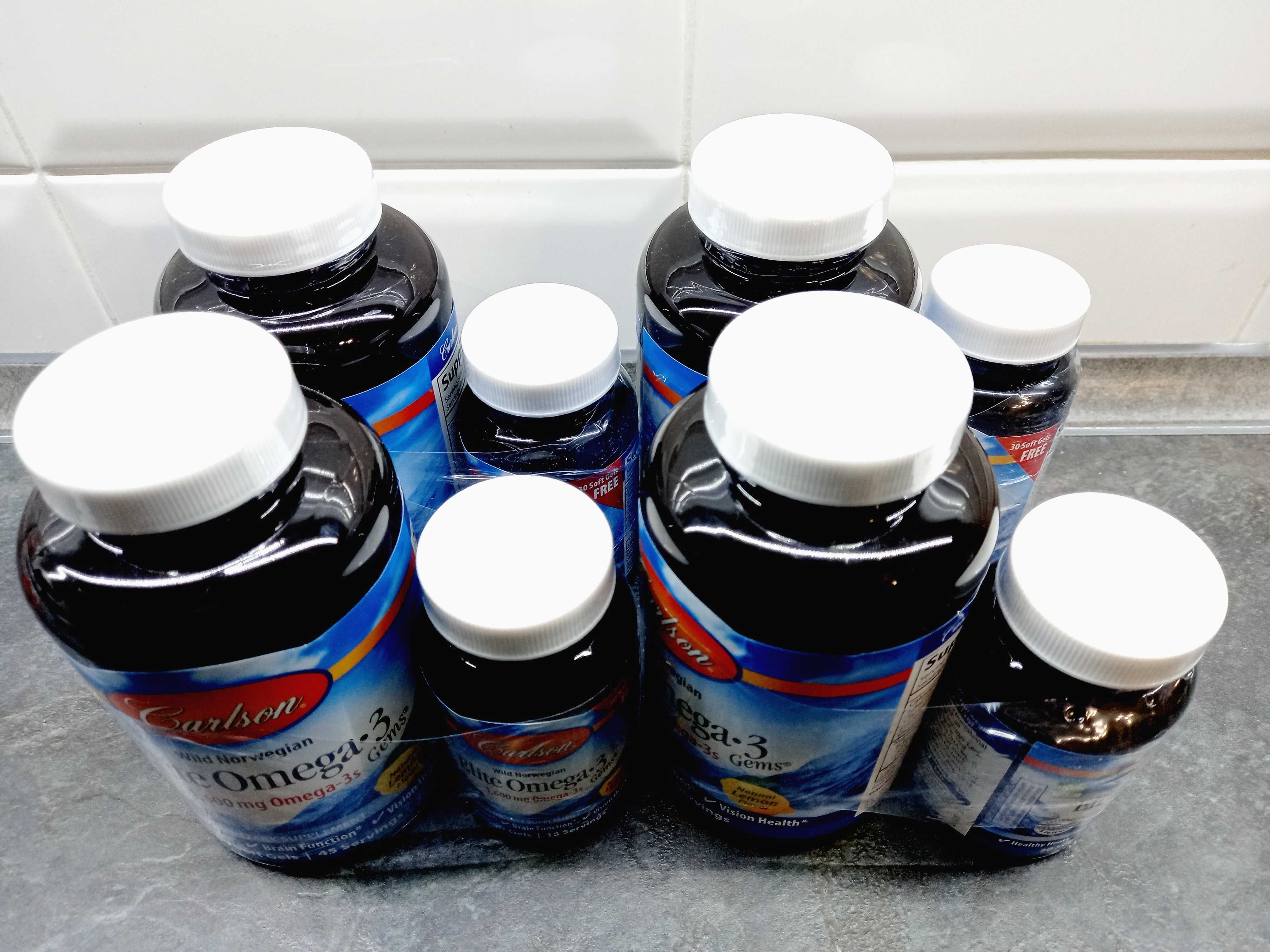 Carlson Labs, Elite Omega-3 1600 мг (120 капс.), рыбий жир, омега-3