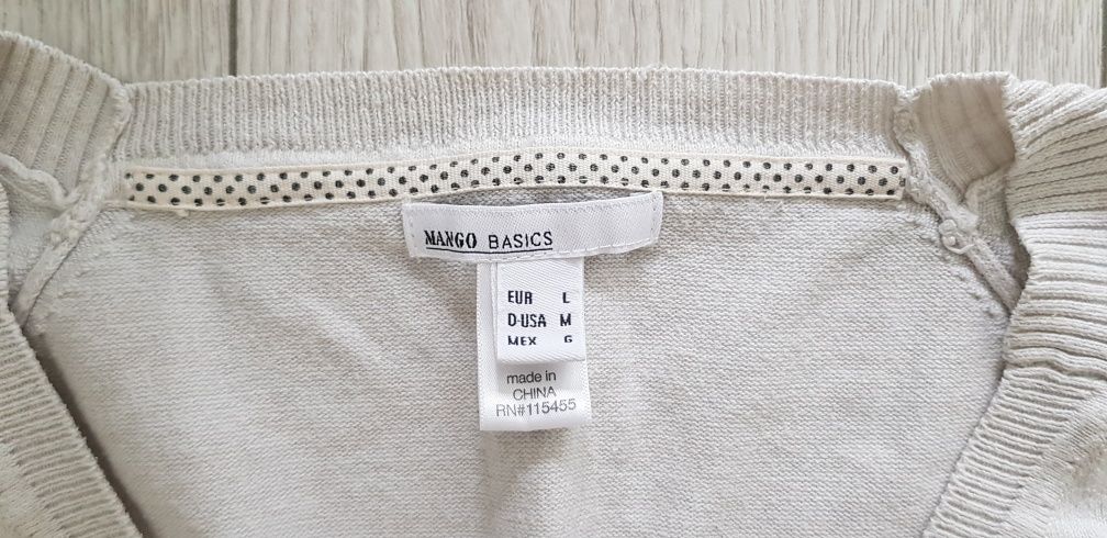 Beżowy sweter Mango rozm. L