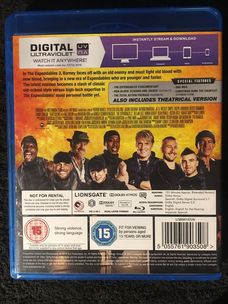 The Expendables Mercenários Trilogia Blu ray