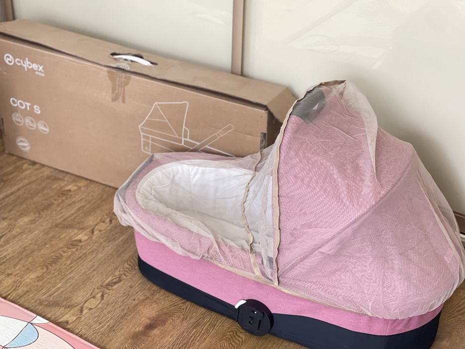коляска Cybex Balios S Lux 2в1у кольорі Magnolia Pink.