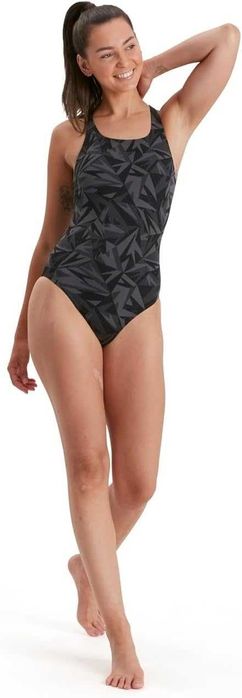 Damski Strój Kąpielowy SPEEDO Hyperboom Allover Medalist Czarny 42