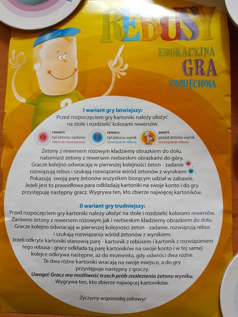 Gra edukacyjna pamięciowa