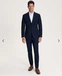 Garnitur slim fit granatowy Reserved Marynarka i spodnie 50 48