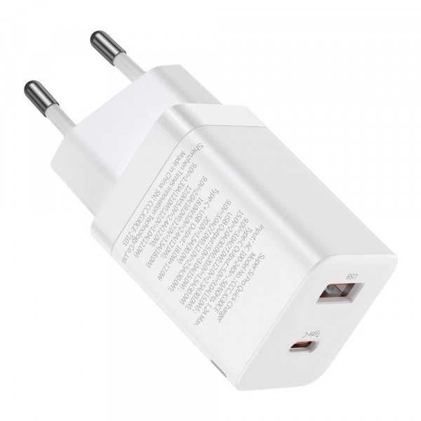 Зарядний пристрій Baseus 30W Super Si Pro Quick Charger USB+Type-C 3A