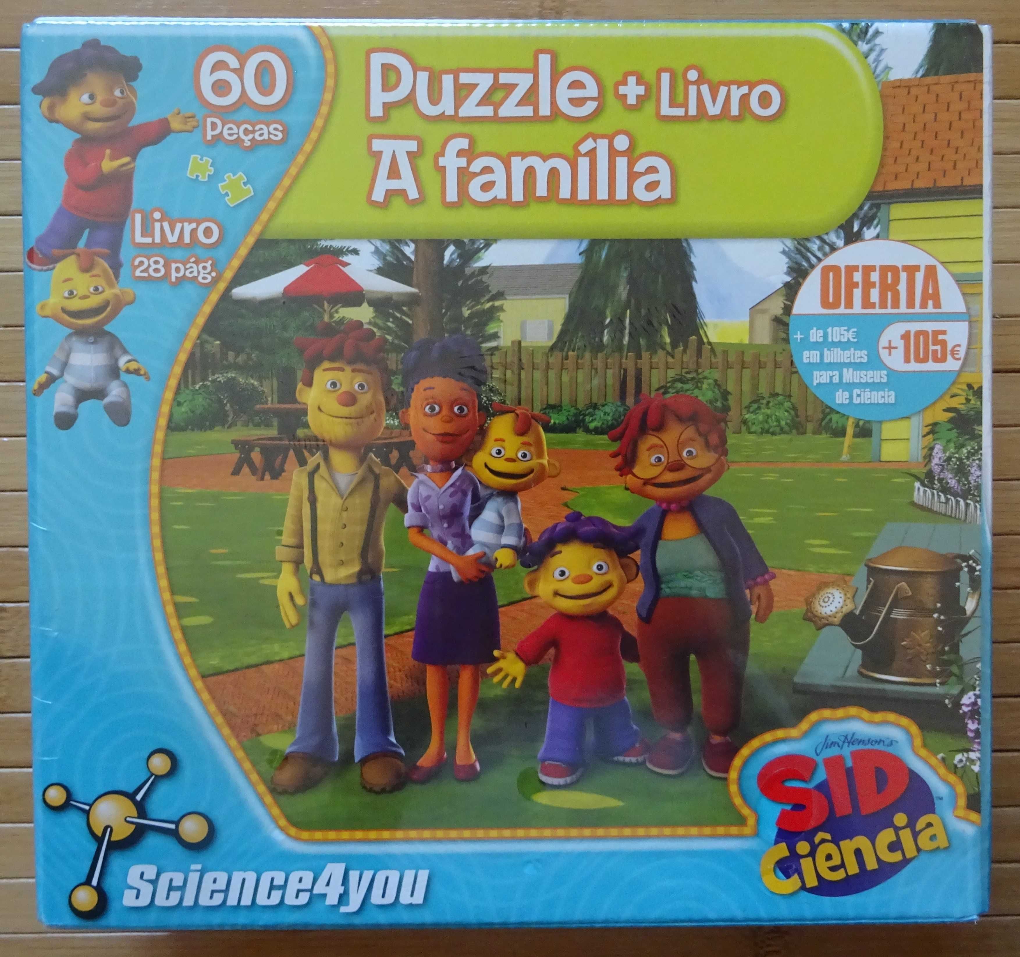 Puzzle + Livro A Família - SID Ciência - Science4you