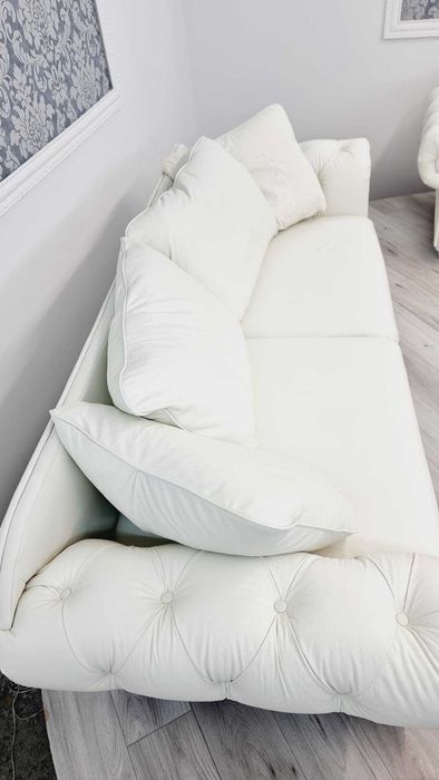 Zestaw skórzany Comfort LINE 3+2+1 wygodny chesterfield od producenta!