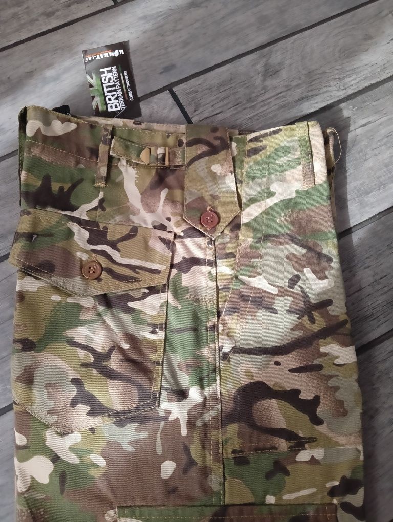 Spodnie moro Kombat, spodnie militarne wojskowe, bojówki, r. M/L