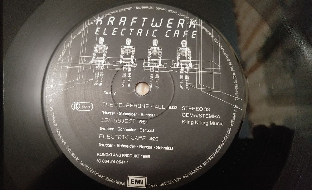 Kraftwerk ‎– Electric Cafe (English Version) LP