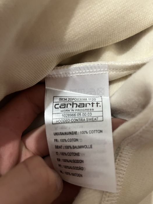 Sweat Carhartt Branca e Preta de Algodao Tamanho M