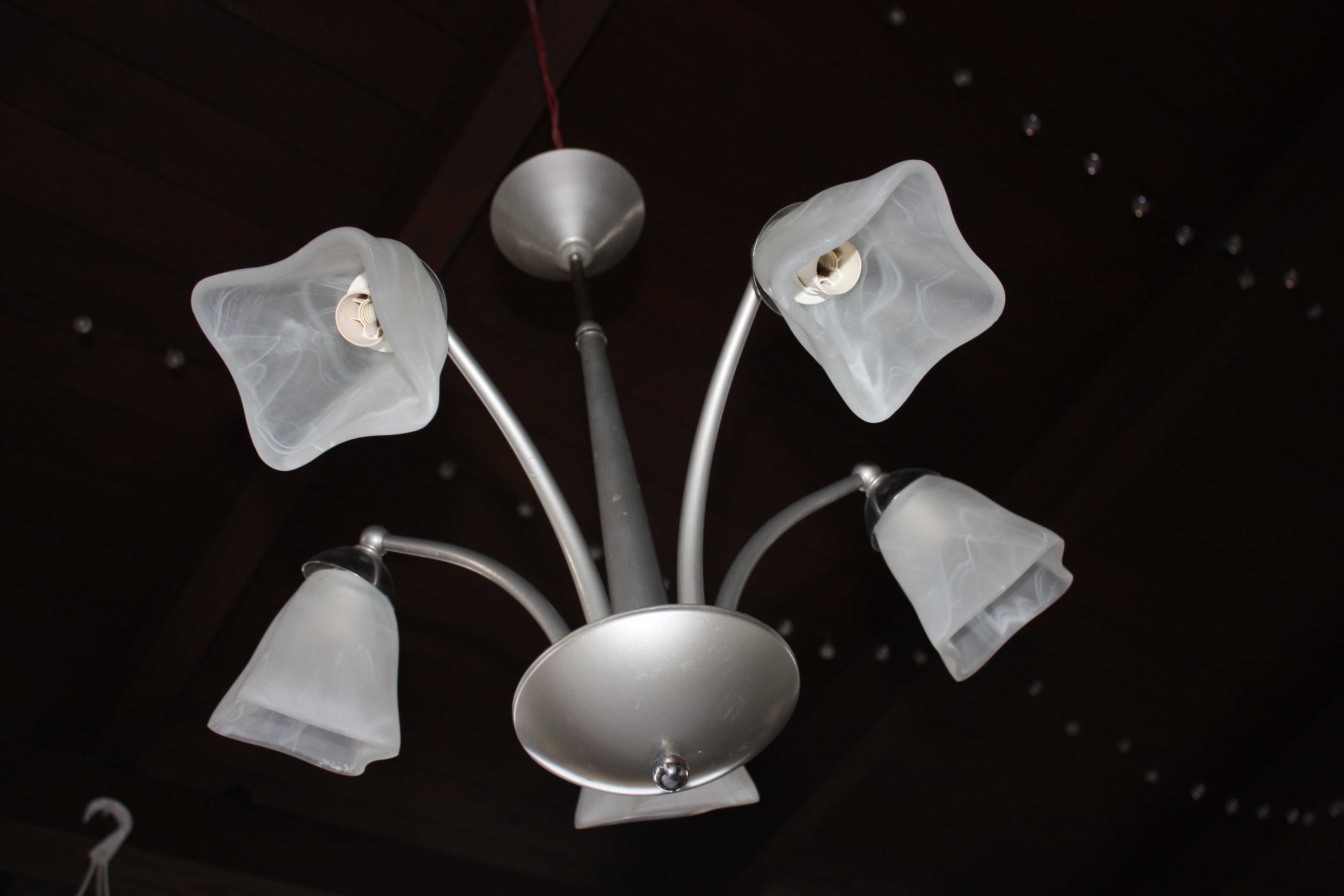 Lampa wisząca pięcioramienna E14