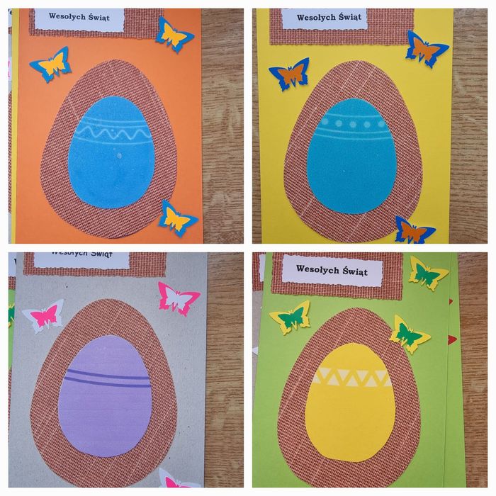 Ręcznie robione kartki wielkanocne