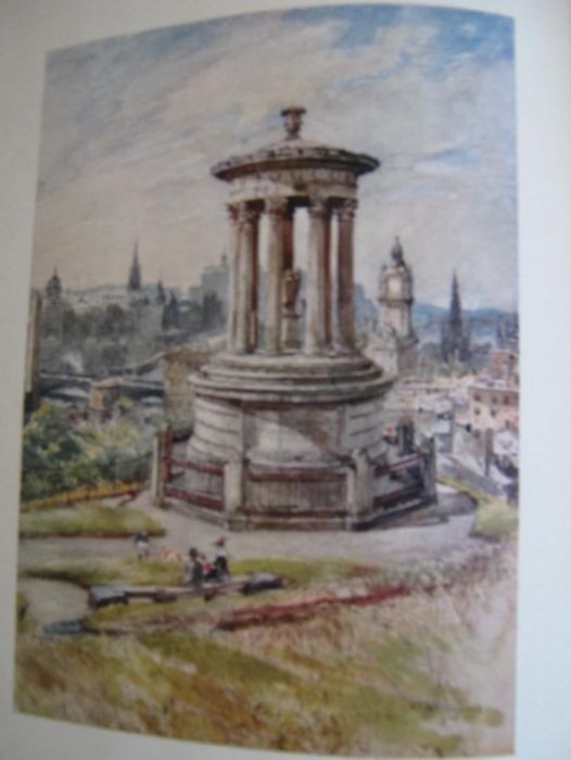 "Edinburgh" - książka wydana w 1904r. w Londynie, z barwnymi ilustr.