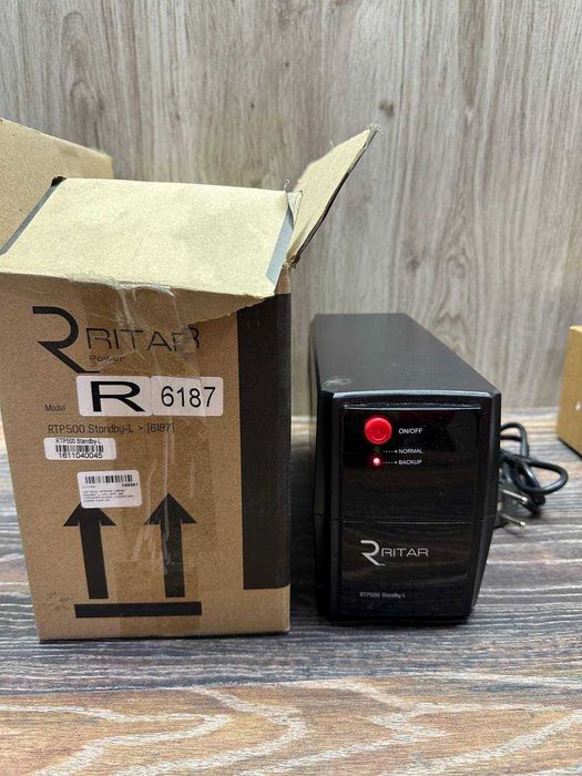 ДБЖ УПС Бесперебойник Ritar 500Va 300Ватт Новый АКБ