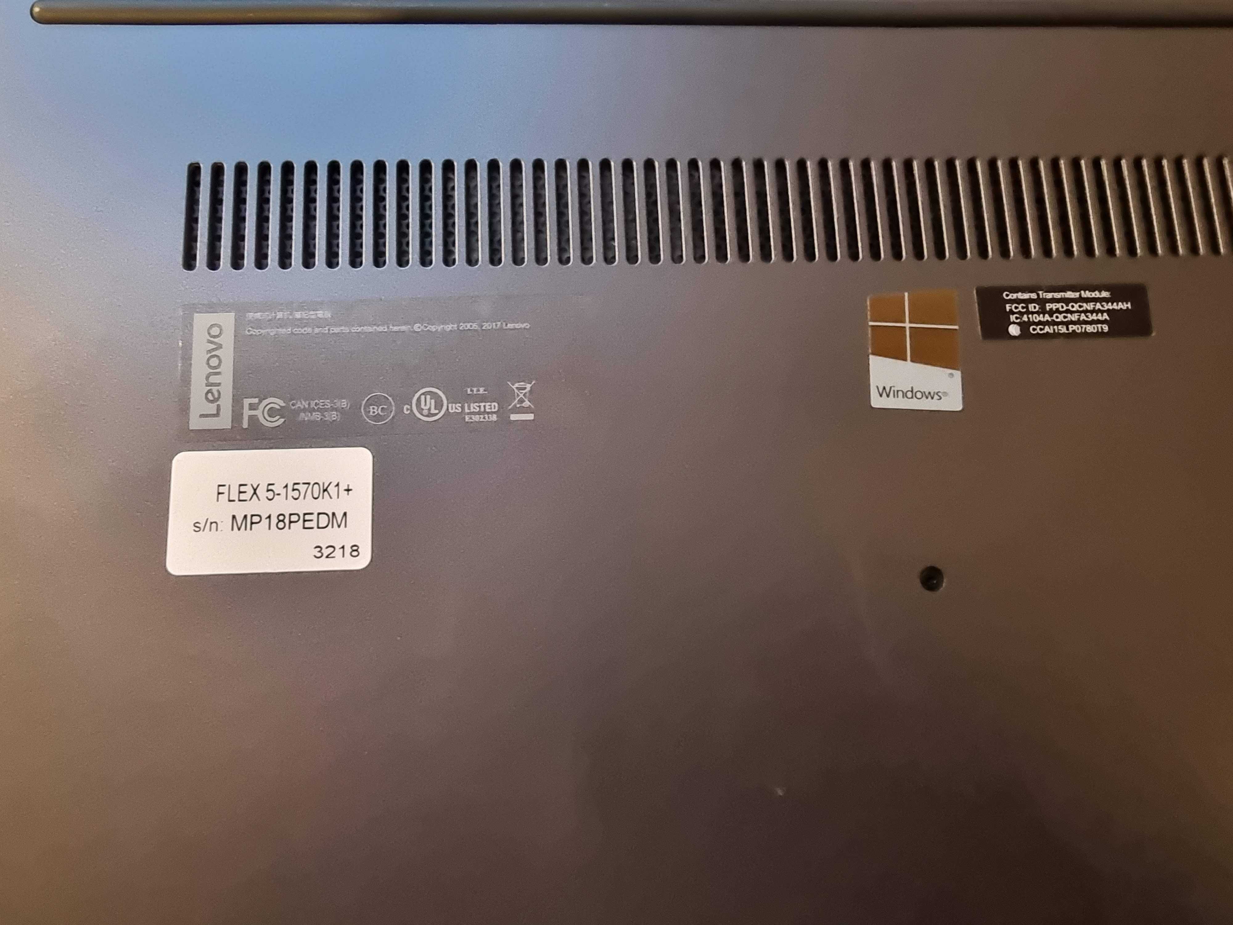 Lenovo Flex 5 15,6" 16GB/512GB SSD i7-7500U