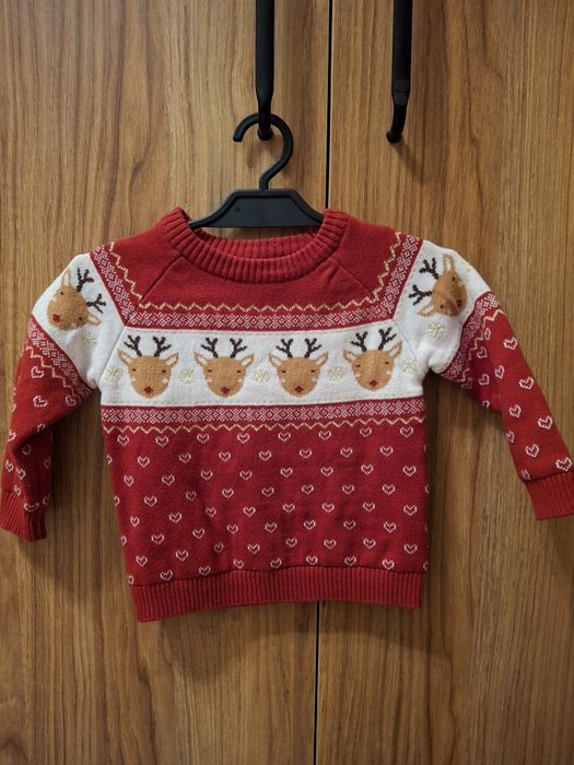 Świąteczny sweterek, Primark, rozm.80