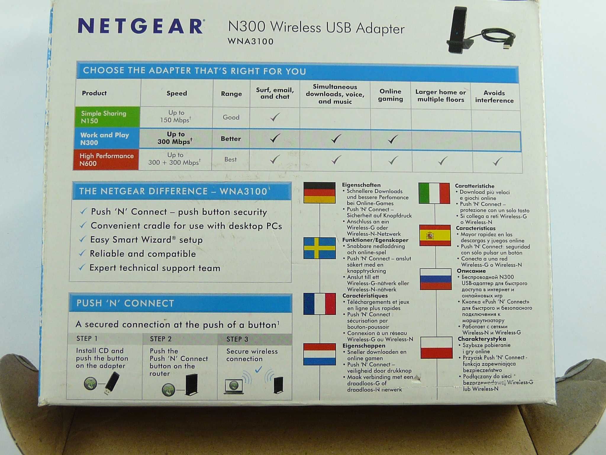 Wireless N300  Wi-Fi USB Adapter