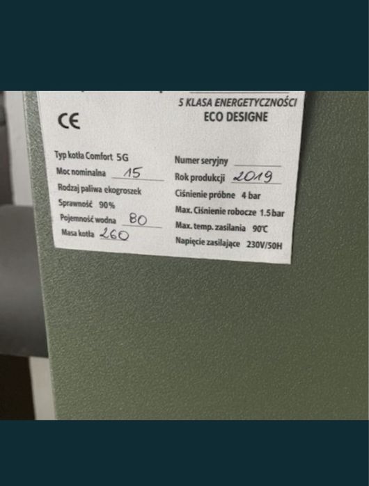 Piec na pellet kocioł ekogroszek certifkaty MONTAŻ
