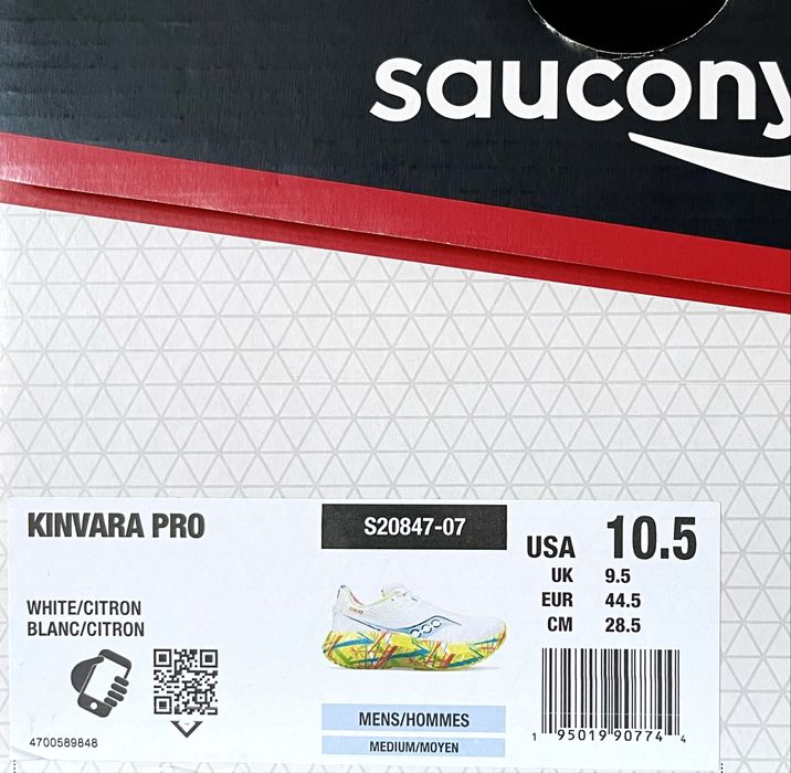 Saucony Kinvara Pro, бігові кросівки, 10,5 US (10), 43-44 EUR, 28,5 см