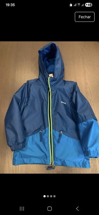 Casaco chuva rapaz