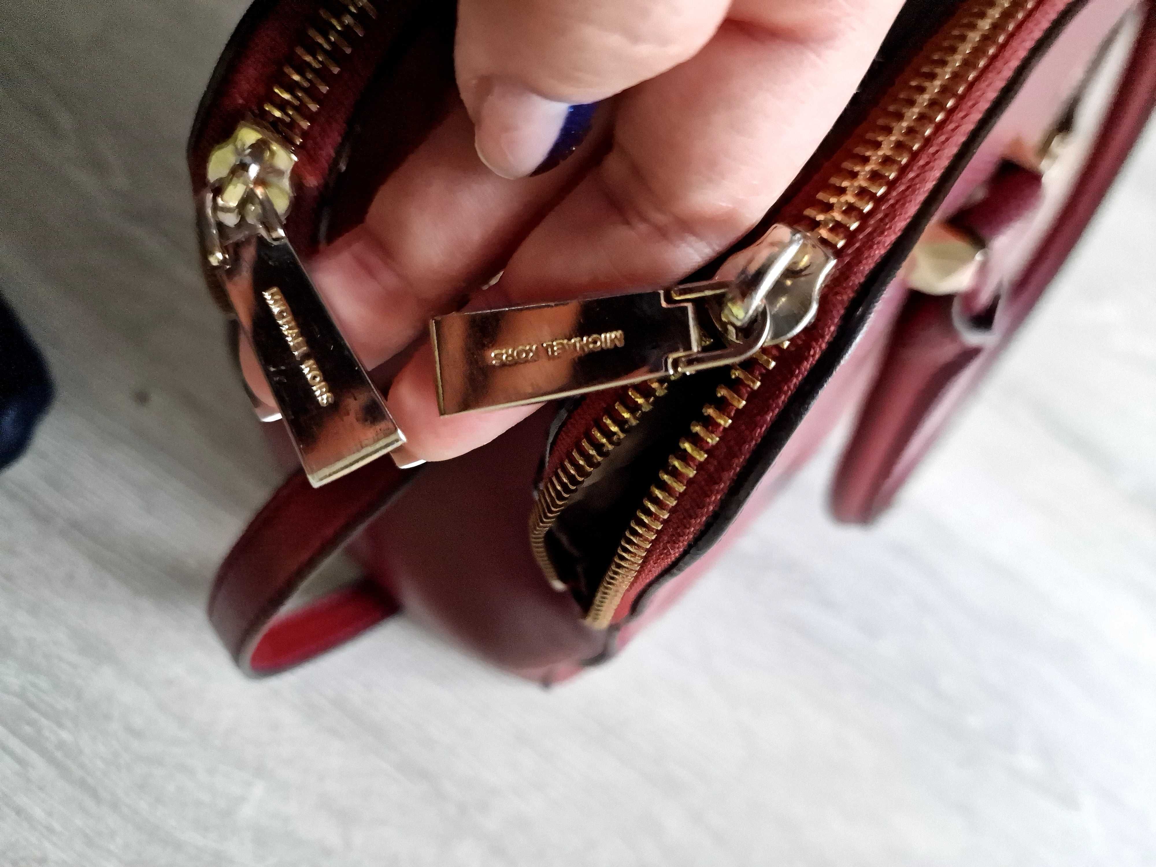 Michael Kors ORYGINAL Bordowa torebka damska