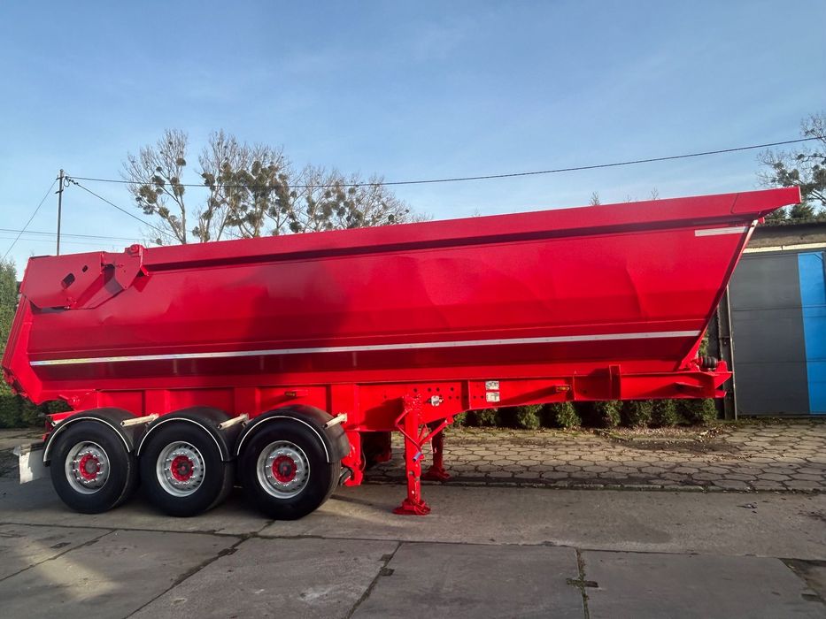 Fruehauf  Wywrotka stalowa rynna Podnoszona Oś Hydroklapa Mocna SAF Intrax