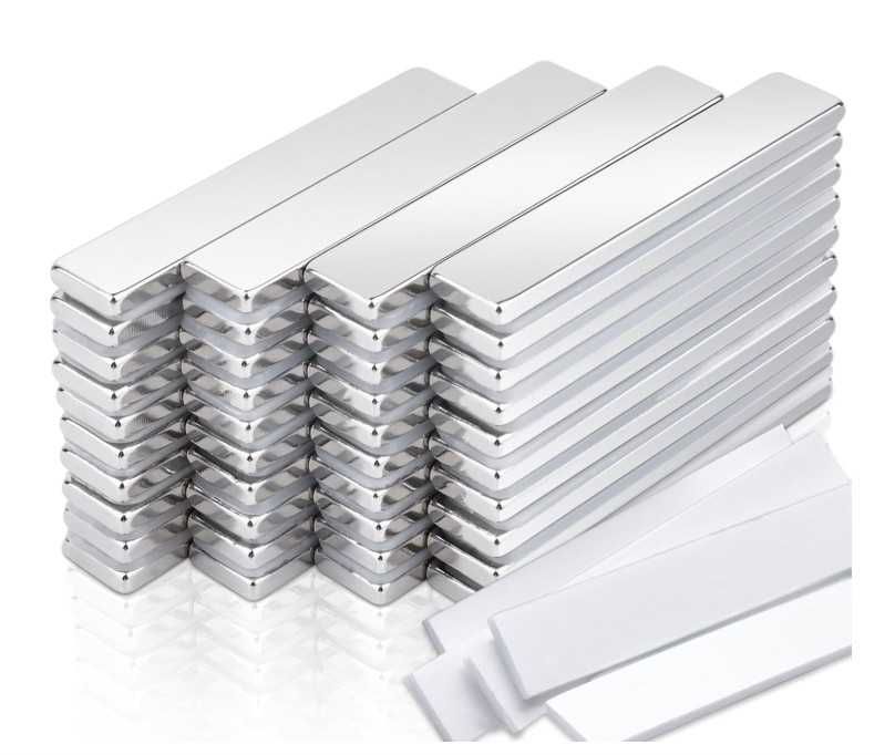 Zestaw 19 silnych magnesów neodymowych 60x10x5mm MAGXCENE
