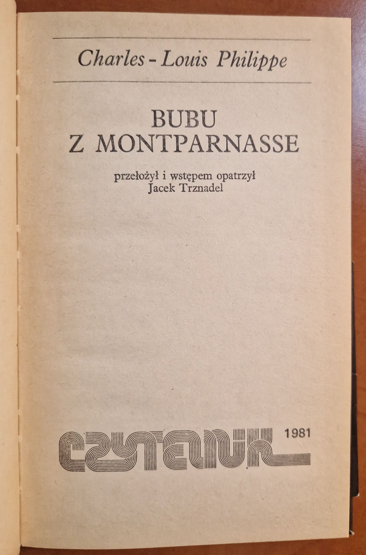 Bubu z Montparnasse. Charles Louis Philippe