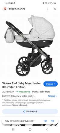 Sprzedam wózek 3w1 Baby Merc