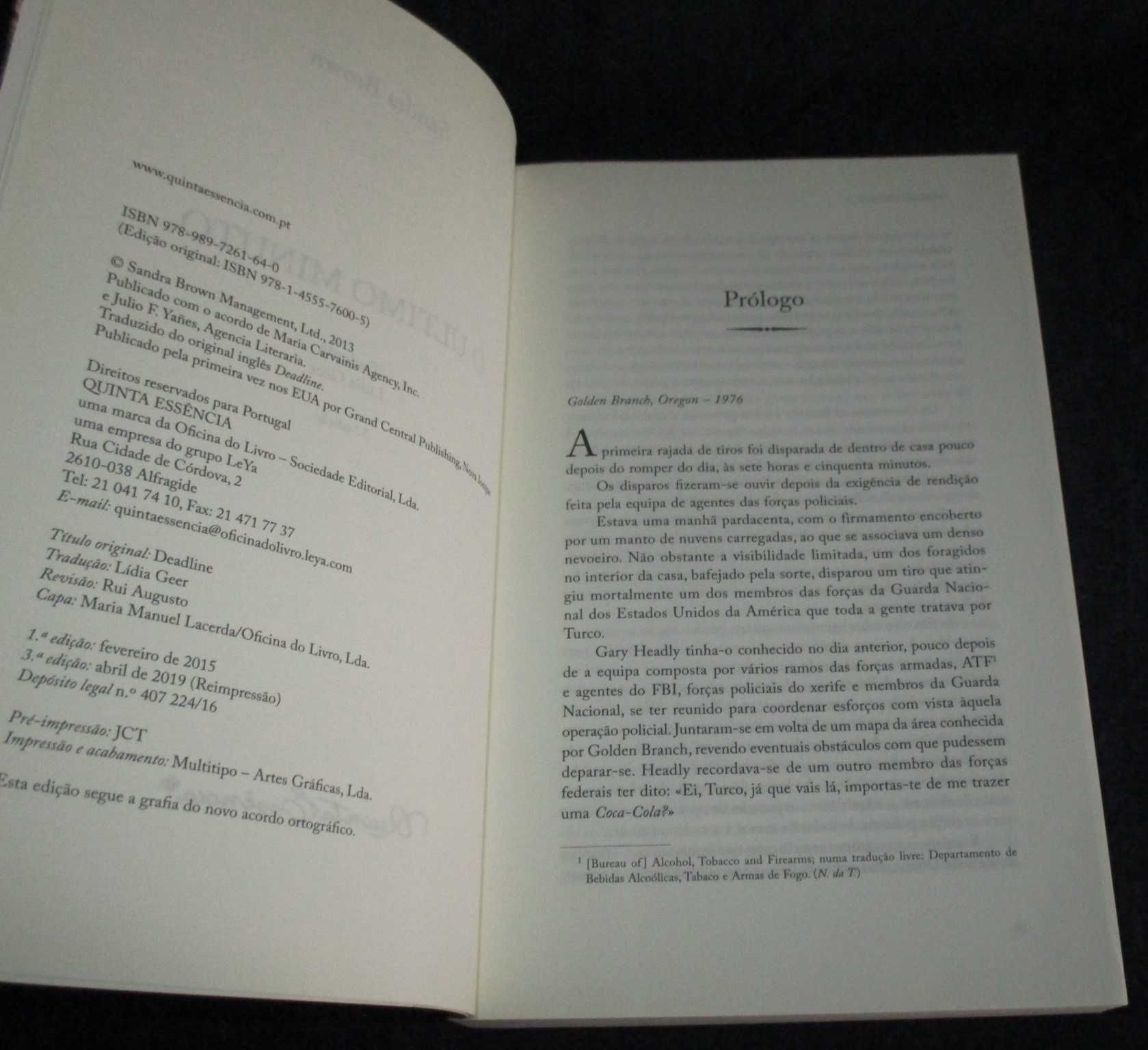 Livro O Último Minuto Sandra Brown
