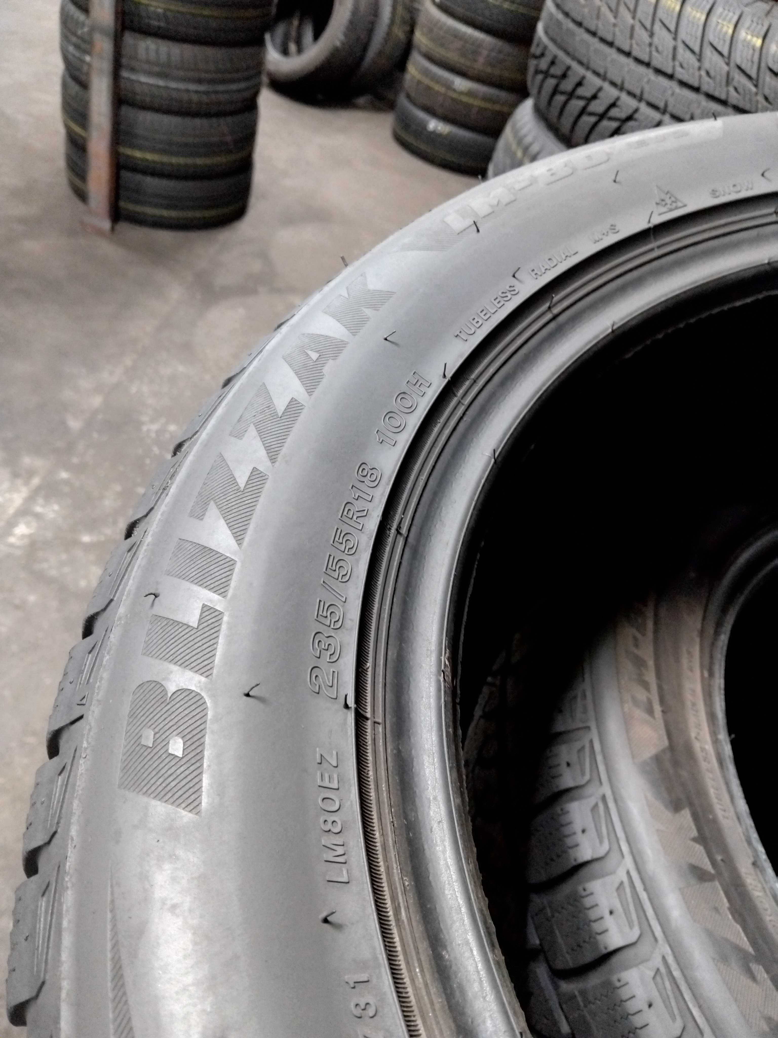 Шини бу 235/55 R18 Bridgestone Blizzak LM80 Комплект Пара Зима