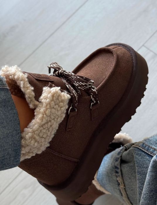 UGG FUNKARRA уггі кросівки-ботинки 36-40 розміри в шоколадному кольорі