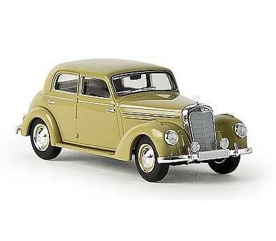 Mercedes Benz 220 olivgelb Brekina 13054 skala 1:87